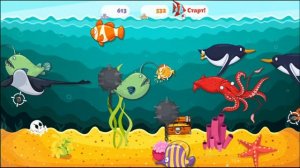 Играем в игру рыба ест рыбу.