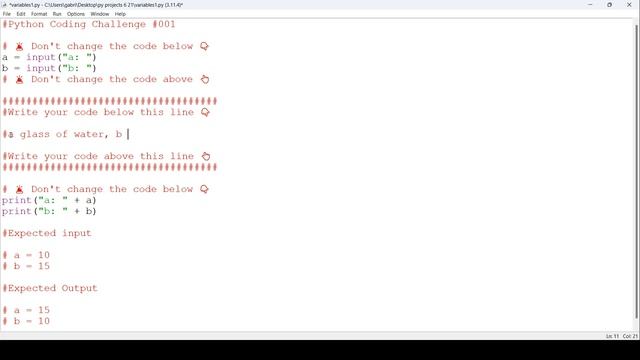Python Coding Challenge #001 - Change the Expected Output смотреть онлайн