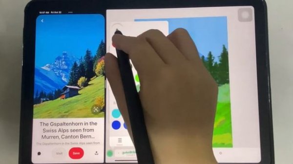 [Art Set 4]Mountain and trees - Art Tutorial Vlog#8