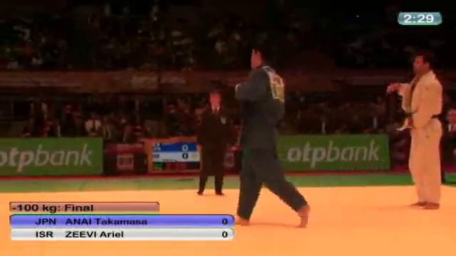 Judo Grand Slam Tokio 2010: Final -100kg Anai Takamasa (JPN) - Zeevi Ariel (ISR) смотреть онлайн