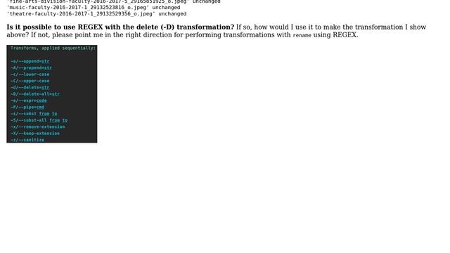 Rename command to delete substring смотреть онлайн