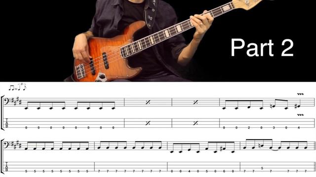 WALKING BY MYSELF (Gary Moore) How to Play Bass Groove Cover with Score & Tab Lesson смотреть онлайн