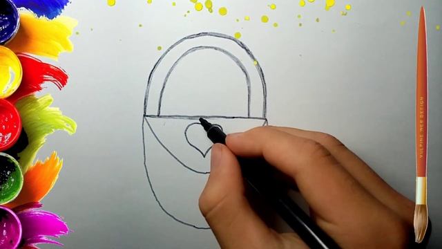 Drawing and coloring bags | Рисование И раскрашивание сумки смотреть онлайн