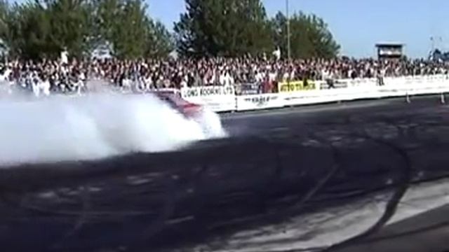 Mazda RX3 sedan burnout summer nats смотреть онлайн