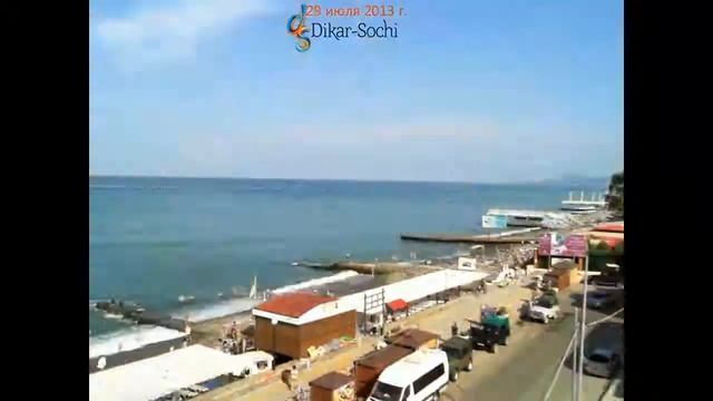 Пляж в Адлере весь 2013 год за 2 минуты