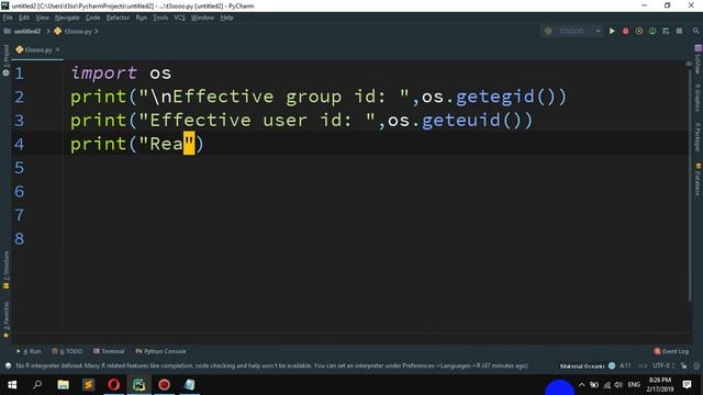 How to Find group id, user id, real group id of the current process in Python смотреть онлайн