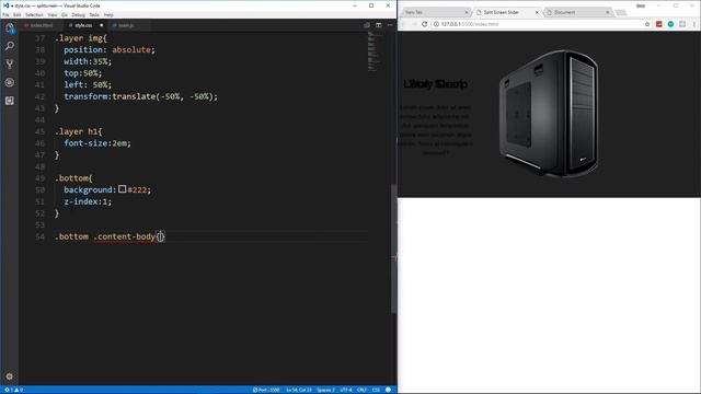 Awesome Split Screen Slider Using CSS3 & JavaScript смотреть онлайн
