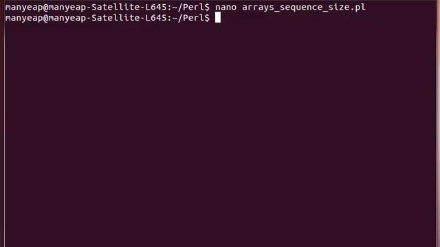 Perl Sequential Arrays Example смотреть онлайн