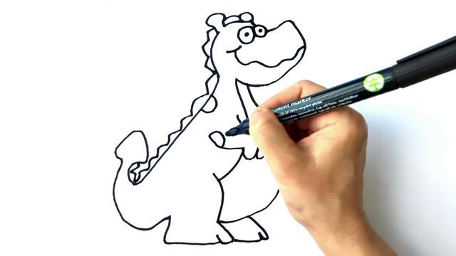 Как нарисовать дракона смотреть онлайн