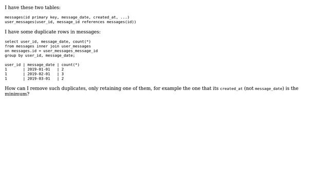 Databases: How to remove these duplicate records in an Oracle Database 12c? смотреть онлайн