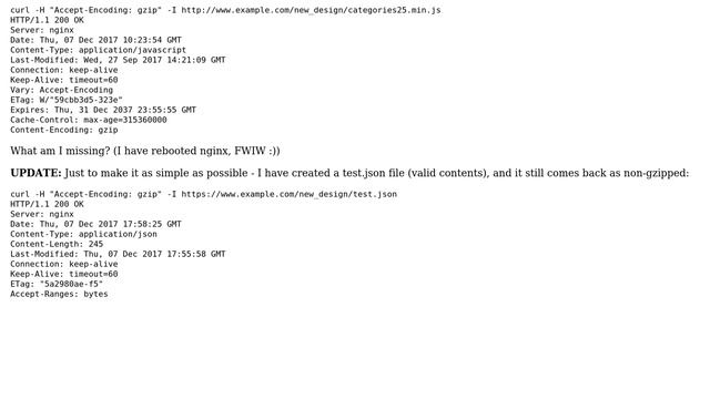 DevOps & SysAdmins: gzip not working on nginx for JSON responses смотреть онлайн