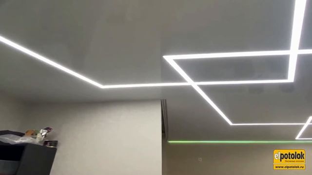 Натяжные потолки световой узор 3D смотреть онлайн