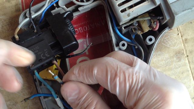 подключаю кнопку дрель ИНТЕРСКОЛ ДУ22/1200ЭР2 смотреть онлайн