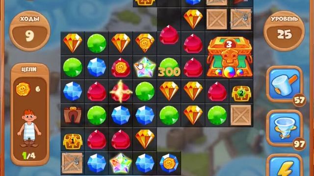 Потерянное Эльдорадо 25 уровень [Сокровища Пиратов бонусный мир] - Lost El Dorado Level 25 смотреть онлайн