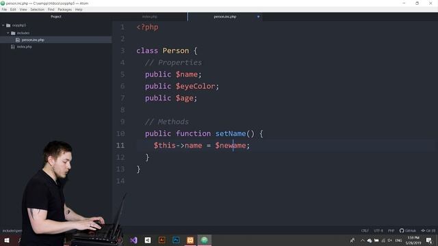 5: Properties And Methods In OOP PHP | Object Oriented PHP Tutorial For Beginners | mmtuts смотреть онлайн