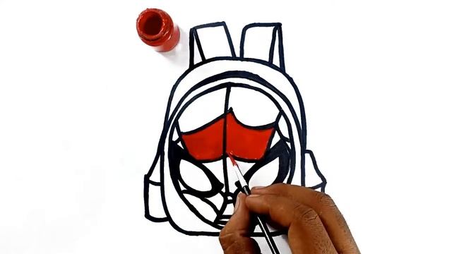 Spider Man Mask School Bag Drawing and Coloring for Kids, Toddlers | Craft Hero ? смотреть онлайн