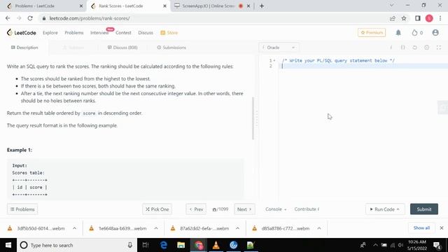 leetcode | sql 7 | Rank Scores смотреть онлайн