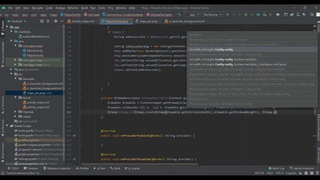 Tutorial Mengubah Pin Marker Google Maps Android Studio | Marker Google Maps Android смотреть онлайн