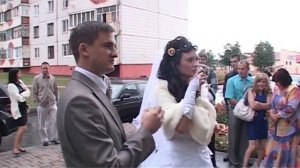 Встреча молодых с караваем и напутствие от родителей