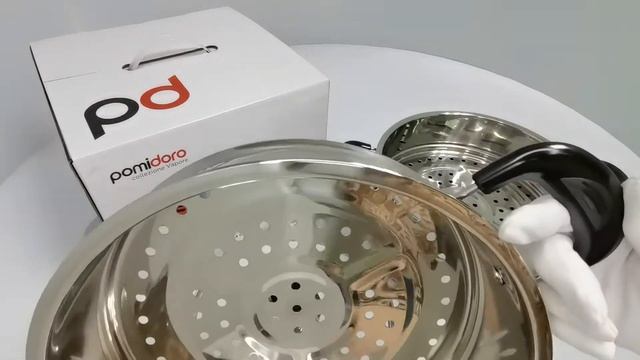 Мантоварка-пароварка 24 см Pomi d'Oro смотреть онлайн