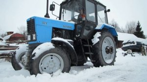 Неудачный правдивый запуск МТЗ 82.1 в мороз.