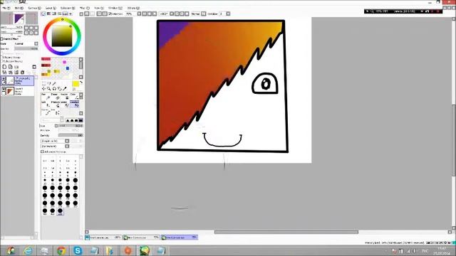Рисуем арт в Paint Tool Sai 2# смотреть онлайн