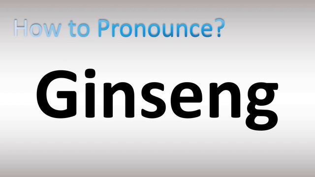 How to Pronounce Ginseng смотреть онлайн