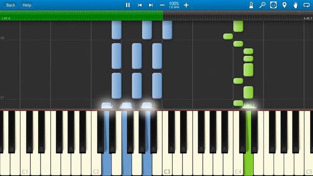 Руки Вверх - Студент (на пианино Synthesia) смотреть онлайн