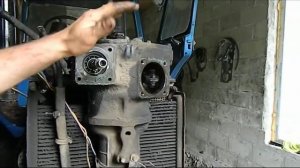 Установленный дозатор на МТЗ-80.