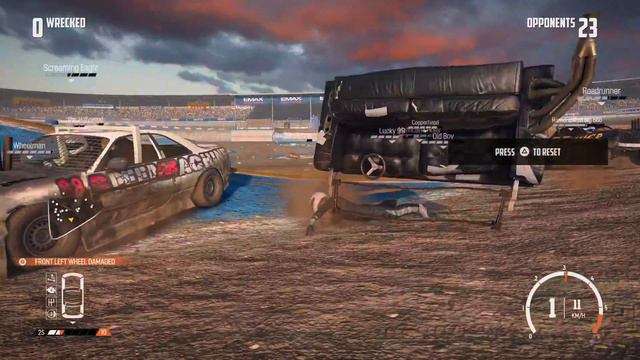 I didn't expect this | Wreckfest Custom event 10 | Demolition Derby смотреть онлайн