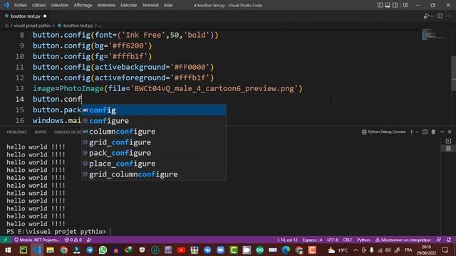 Python GUI buttons Tkinter -- le Button() смотреть онлайн