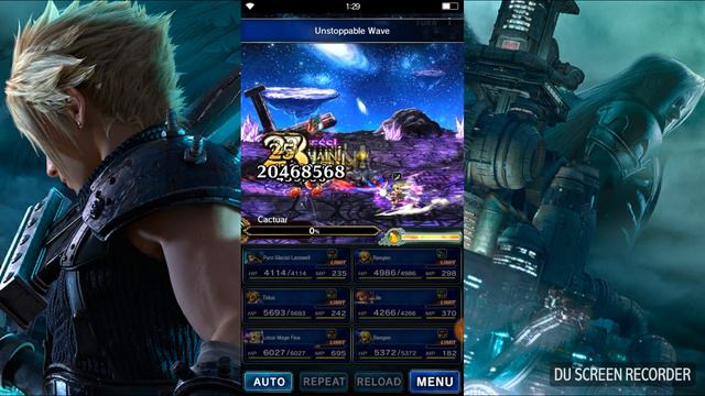 FFBE - Raegen and Pyro Glacial Lasswell insane no buff Limit Burst Combo Chain Damage. смотреть онлайн