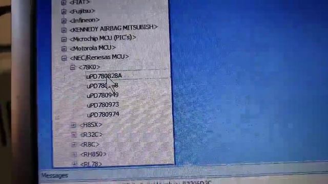 Painel Chevrolet S10 com processador NEC uPD780826 lendo com UPA. смотреть онлайн