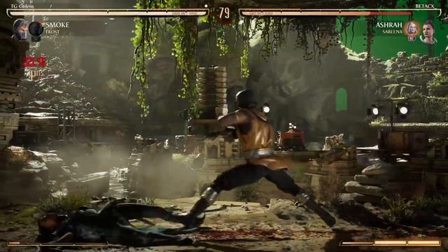 Mortal Kombat 1 - Smoke (Frost Kameo) VS Ashrah (Sektor Kameo) TG-Golem - PS5 Gameplay смотреть онлайн