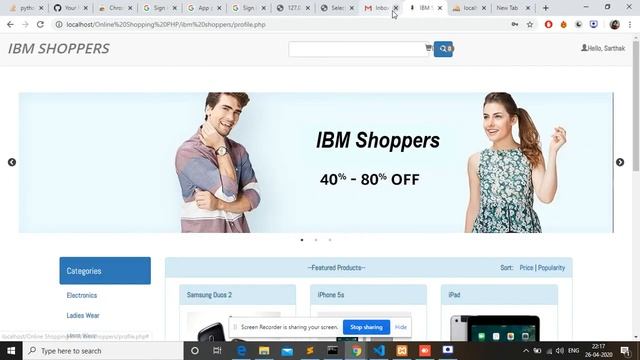 IBM SHOPPERS(PHP based e-commerce website) смотреть онлайн