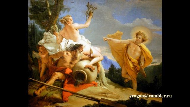 Аполлон, преследующий Дафну,Джовани Батиста Тьеполо описание картины смотреть онлайн