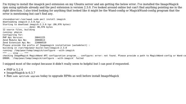 DevOps & SysAdmins: Installing imagick PHP extension on Ubuntu (2 Solutions!!) смотреть онлайн