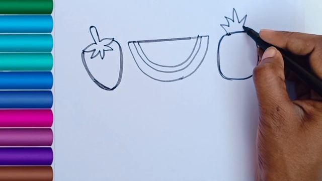 Learn FRUITS , Painting and Colouring for Kids & Toddlers #apple
#banana
#strawberry #grape #fruit смотреть онлайн