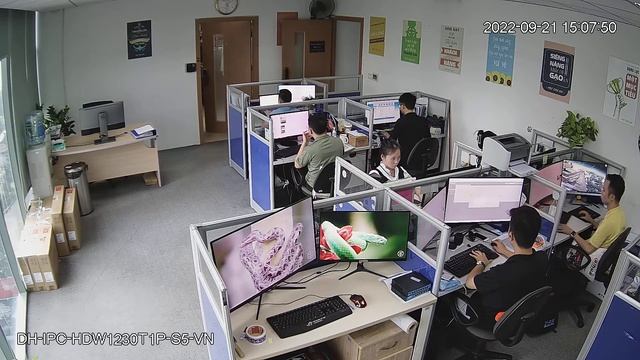 Video thực tế mã Camera DH-IPC-HDW1230T1P-S5-VN ban ngày trong phòng | DSS Miền Nam смотреть онлайн