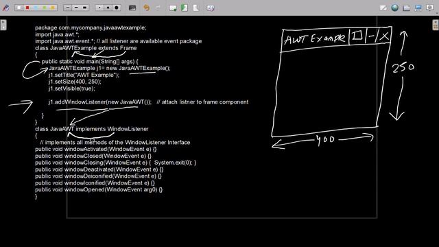 3.How to create Frame and close it on clicking button in Java AWT смотреть онлайн