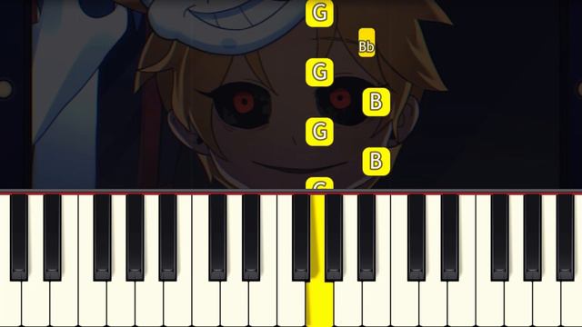 Two face - Five Nights at Freddy's: Security Breach Animation - VERY EASY Piano tutorial смотреть онлайн