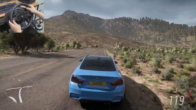 2014 BMW M4 Coupe - Forza Horizon 5 | Steering Wheel Gameplay