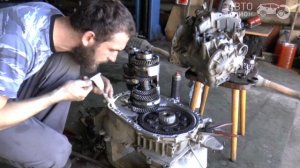 Mitsubishi Outlander ремонт МКПП замена подшипника первичного вала