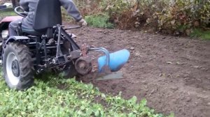 минитрактор МТЗёнок из мотоблока МТЗ ,пахота