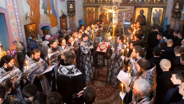 Чин пасії з читанням акафісту Страстям Господнім смотреть онлайн