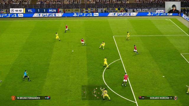 PES 2021 | Villarreal vs Manchester United | UEFA Champions League UCL | eFootball смотреть онлайн