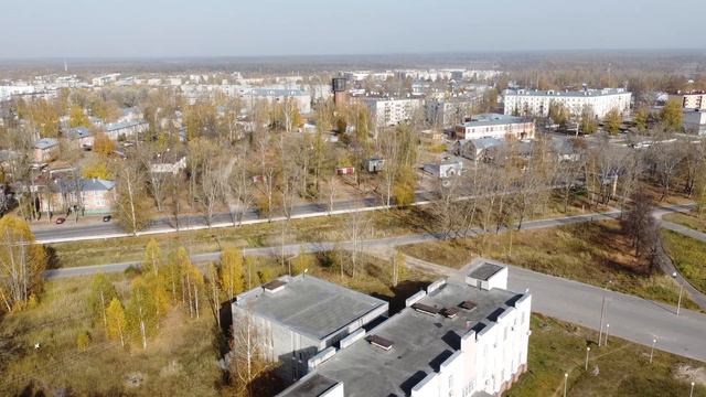 Кулебаки стадион вид с высоты, дрон Dji Mavic Mini