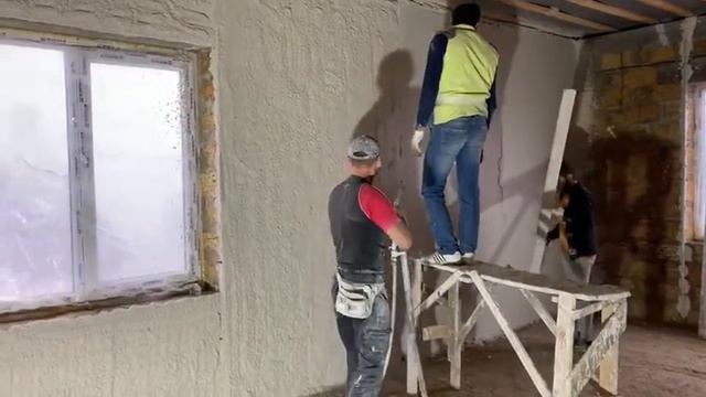 Механизированная штукатурка внутри дома смотреть онлайн