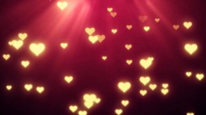 Футаж падающие золотые сердца