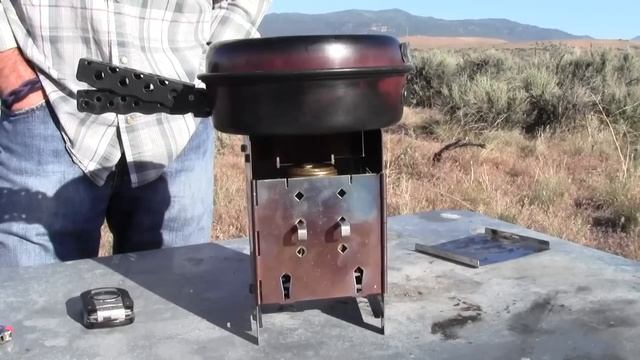 Trangia in folding Firebox camp stove test #1 смотреть онлайн